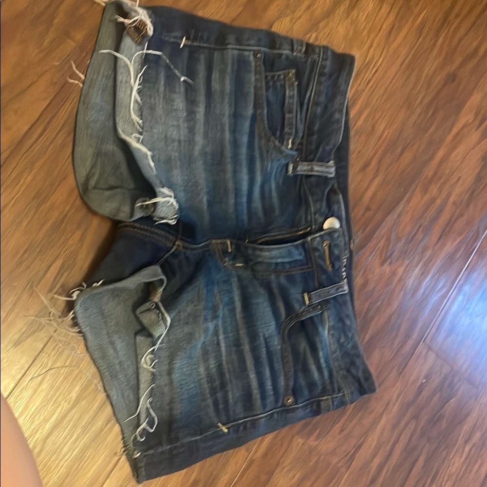 low rise jean shorts